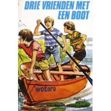 Drie vrienden met een boot