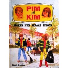 Pim en Kim maken hun straat schoon