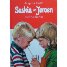 Saskia en Jeroen met de dieren